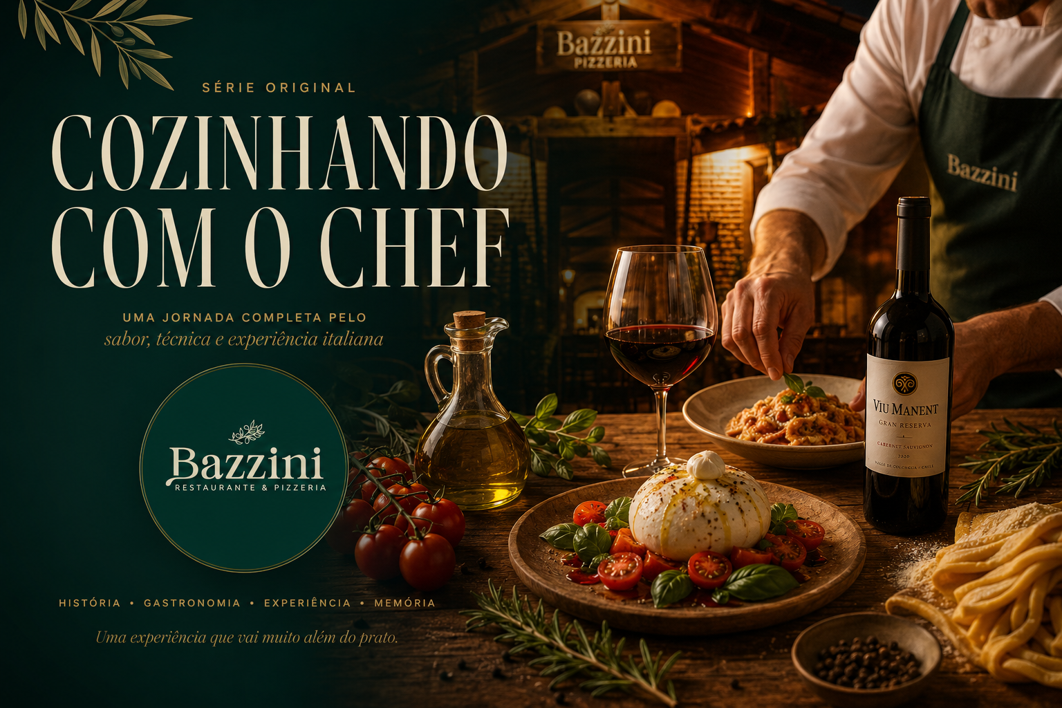 Capa — Cozinhando com o Chef · Bazzini